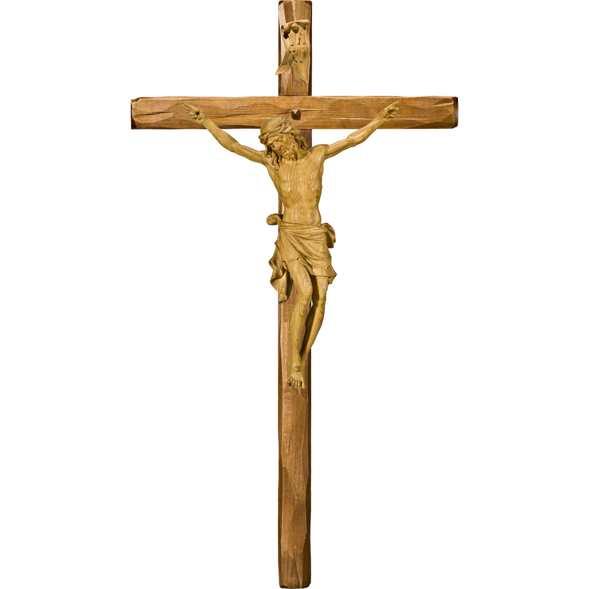 Cristo Pisa en cruz recta